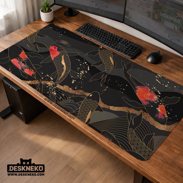 Koi Waves Desk Mat - Desk Mat - Deskneko - Desk Mats & Mousepads