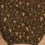 Amber Mushroom Grove fabric and elastic detail; selected cover option only, chair not included.