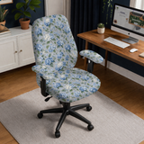 Blue Hydrangea Drift medium chair alternate; selected cover option only, chair not included.