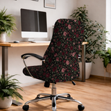 Burgundy Night Roses executive chair; selected cover option only, chair not included.