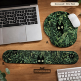 Cats in the Bushes mousepad and keyboard wrist rest