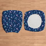 Cosmic Jellyfish flat lay construction; selected cover option only, chair not included.