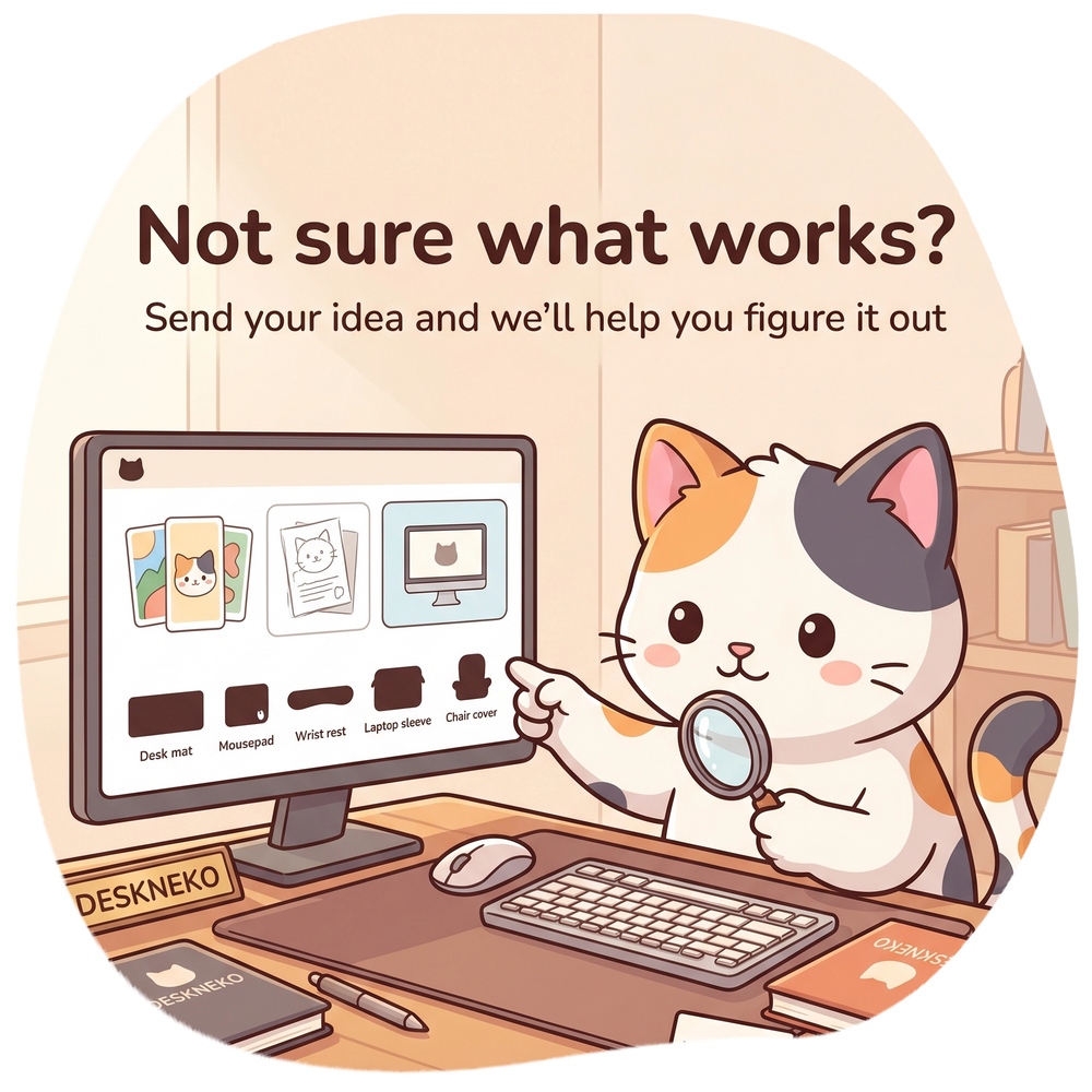 Create your own custom desk mat or mousepad
