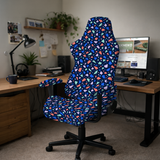 Electric Terrazzo gaming hero; selected cover option only, chair not included.