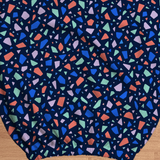Electric Terrazzo fabric and elastic detail; selected cover option only, chair not included.