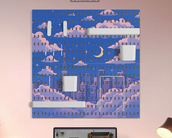 Anime pegboard organizer