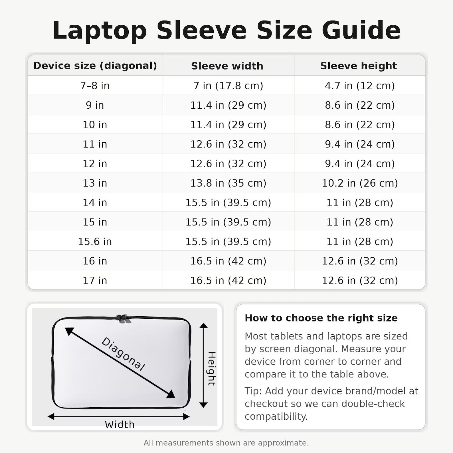 Size guide