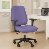 Purple chair cover options shown for gaming chairs and office chairs, including full chair covers, back-and-seat covers, seat-only covers, and armrest-only covers.