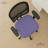 Purple chair cover options shown for gaming chairs and office chairs, including full chair covers, back-and-seat covers, seat-only covers, and armrest-only covers.