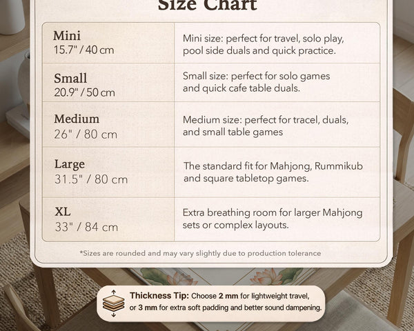 Ivory square mahjong mat with watercolor koi fish, lotus flowers, peach blossoms, sage leaves, and a thin gold border.