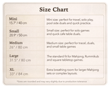 Burgundy sakura mahjong table mat