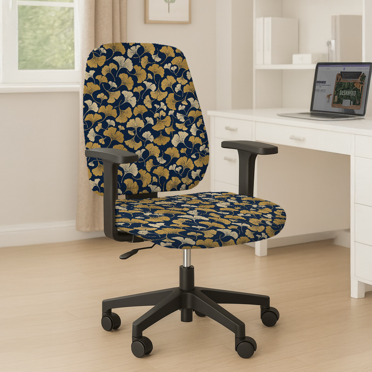 Midnight Ginkgo seat and back; selected cover option only, chair not included.