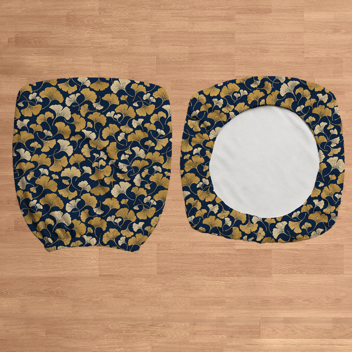 Midnight Ginkgo flat lay construction; selected cover option only, chair not included.