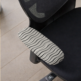 Monochrome Ripple armrest cover detail; selected cover option only, chair not included.