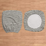 Monochrome Ripple flat lay construction; selected cover option only, chair not included.