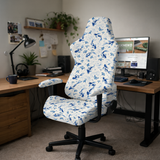 Porcelain Koi gaming hero; selected cover option only, chair not included.