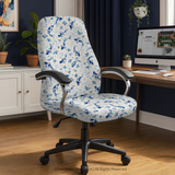 Porcelain Koi high back chair; selected cover option only, chair not included.