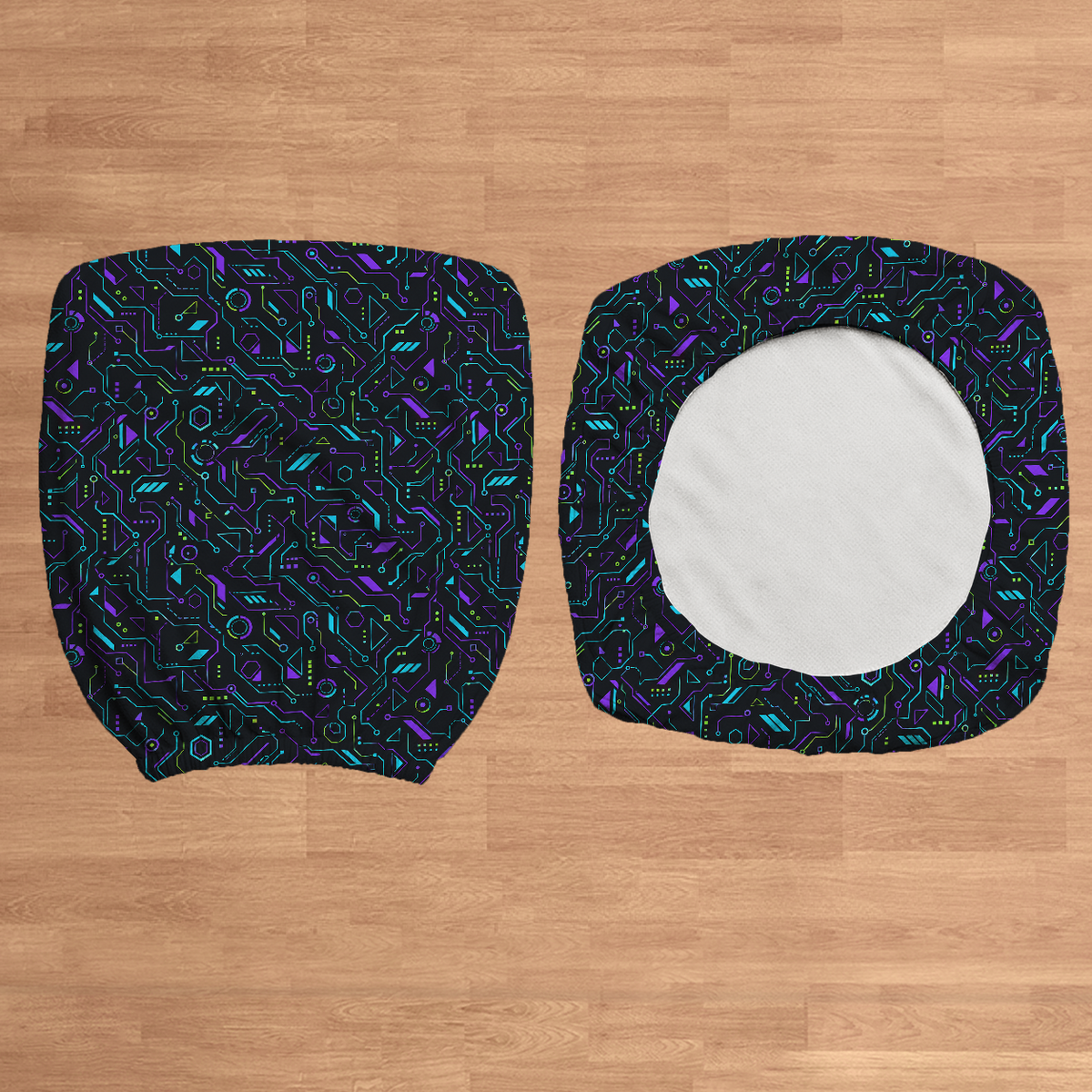 Prism Circuit flat lay construction; selected cover option only, chair not included.