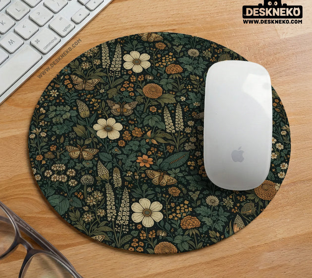 Ergonomic botanical mousepad & wrist rest for cozy desk setup