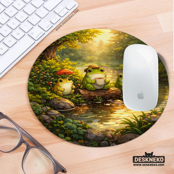 Forest Frogs Desk Mat - Deskneko