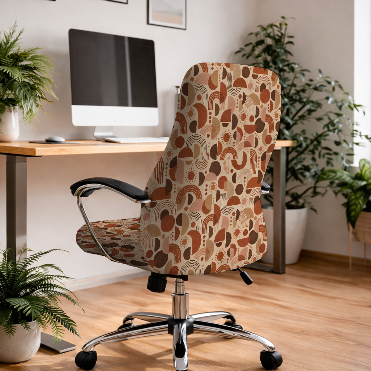 Terracotta Orbit executive chair; selected cover option only, chair not included.