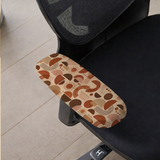 Terracotta Orbit armrest cover detail; selected cover option only, chair not included.