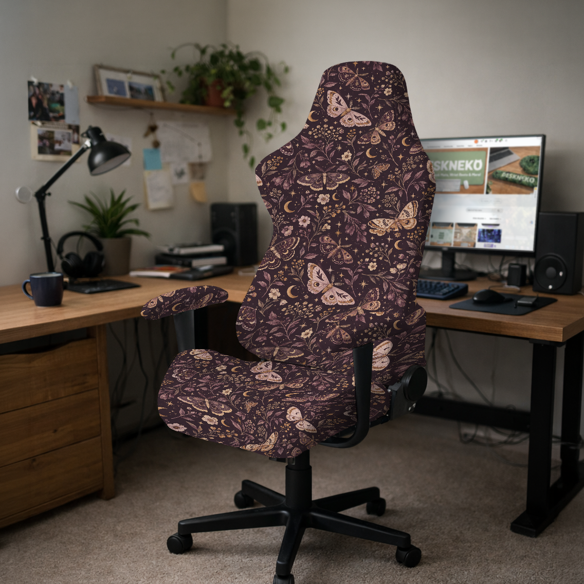 Twilight Moths gaming hero; selected cover option only, chair not included.
