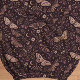 Twilight Moths fabric and elastic detail; selected cover option only, chair not included.