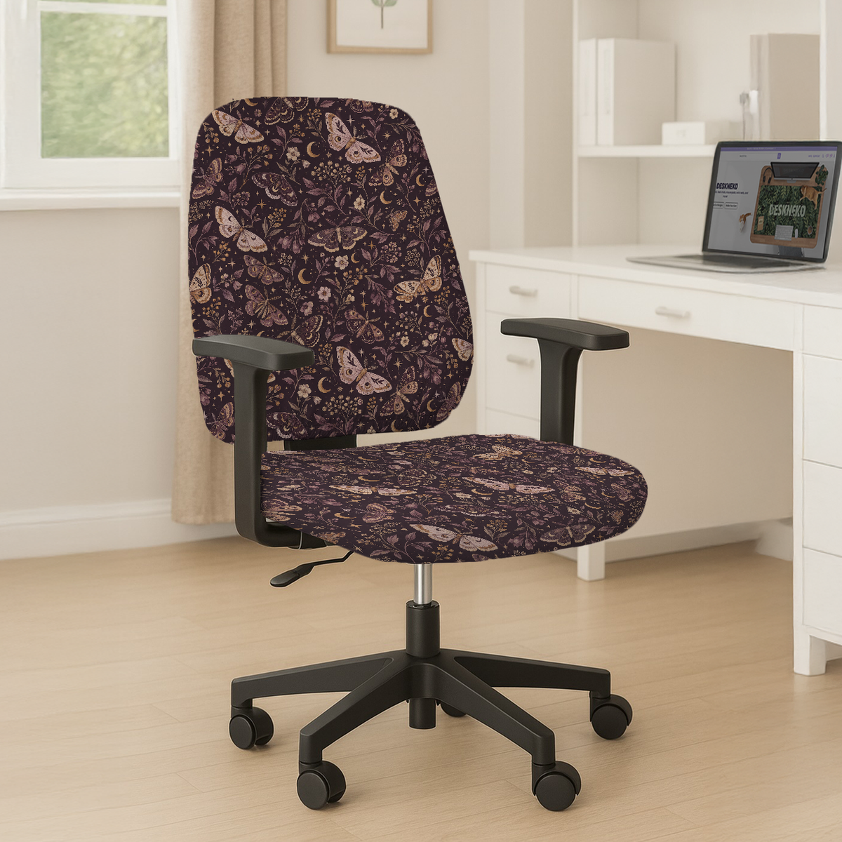 Twilight Moths seat and back; selected cover option only, chair not included.