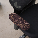 Twilight Moths armrest cover detail; selected cover option only, chair not included.
