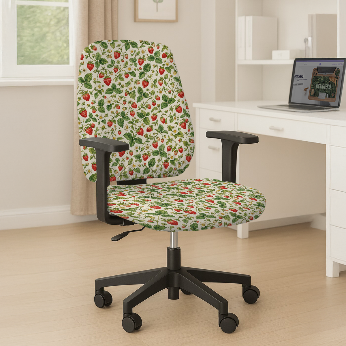 Wild Strawberry Meadow seat and back; selected cover option only, chair not included.